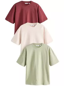 Рубашка Next, цвет Beige/Pastel green/Red