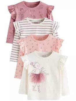 Рубашка Next, цвет Beige/Pink