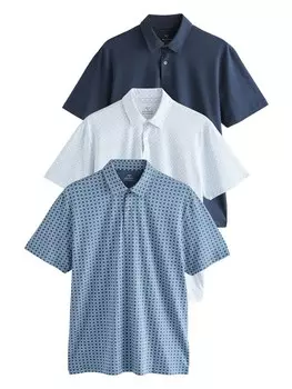 Рубашка Next, цвет Blue/Navy/White