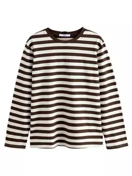 Рубашка Next, цвет Chocolate/White