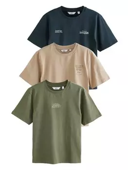 Рубашка Next, цвет Dark beige/Navy/Dark green