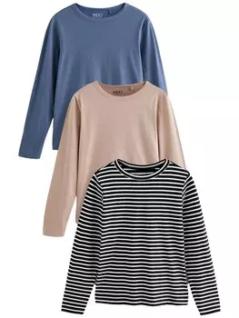 Рубашка Next, цвет Dark beige/Sapphire/Black