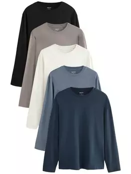 Рубашка Next, цвет Dark beige/Sapphire/Black/White