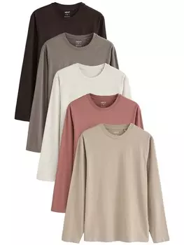 Рубашка Next, цвет Dark beige/Taupe/Light grey/Pastel red/Black