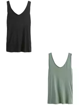 Рубашка Next, цвет Green/Black