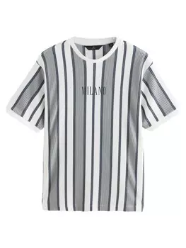 Рубашка Next, цвет Grey/Dark grey/White