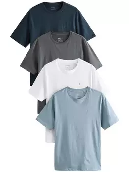 Рубашка Next, цвет Light blue/Dark blue/Dark grey/White