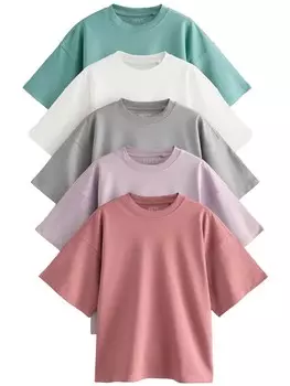 Рубашка Next, цвет Light blue/Grey/Mauve/Raspberry/White