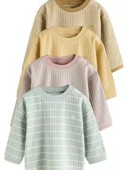 Рубашка Next, цвет Light blue/Honey/Light pink