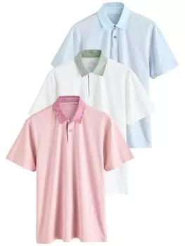 Рубашка Next, цвет Light blue/Pastel green/Dusky pink