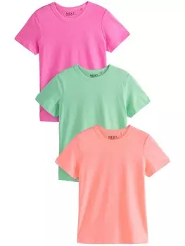 Рубашка Next, цвет Light green/Apricot/mottled pink