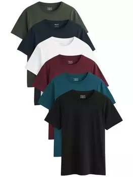 Рубашка Next, цвет marine blue/Dark green/Wine red/Black/White