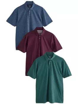 Рубашка Next, цвет marine blue/Dusty blue/Emerald/Cyclamen