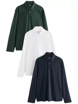 Рубашка Next, цвет marine blue/Fir/White