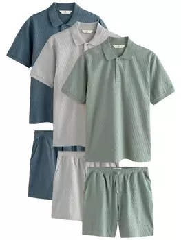 Рубашка Next, цвет marine blue/Light grey/Olive
