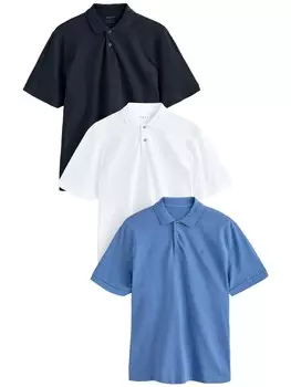 Рубашка Next, цвет marine blue/Royal blue/White