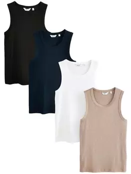 Рубашка Next, цвет Navy/Brown/Black/White