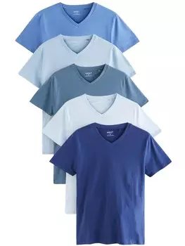 Рубашка Next, цвет Navy/Smoke blue/Opal/Sky blue/Light blue