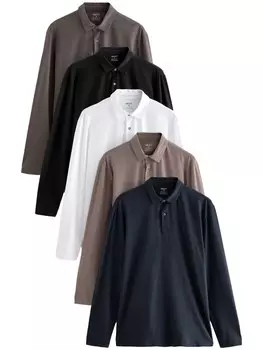 Рубашка Next, цвет Navy/Taupe/Muddy colored/Black/White