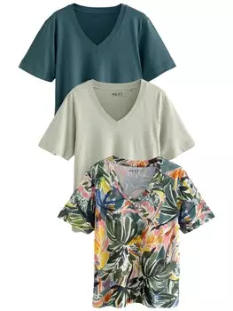 Рубашка Next, цвет Petrol/Pastel green