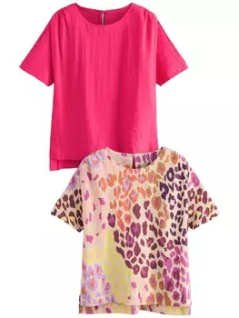 Рубашка Next, цвет Pink/Neon pink