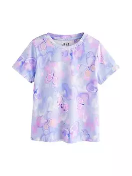 Рубашка Next, цвет Purple/Light purple