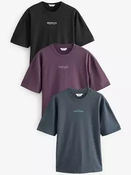 Рубашка Next, цвет Sapphire/Purple/Black