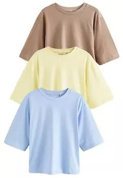 Рубашка Next, цвет Sky blue/Brocade/Light yellow