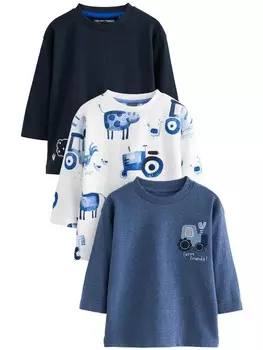 Рубашка Next, цвет Smoke blue/Dark blue