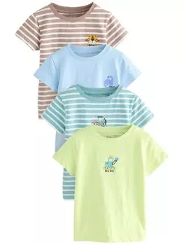 Рубашка Next, цвет Turquoise/Azure/Brown/Light green