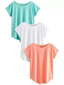 Рубашка Next, цвет Turquoise/Orange/Off white