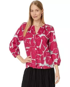 Рубашка NIC+ZOE Bold Petals, цвет Red Multi