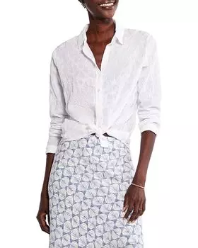 Рубашка NIC+ZOE Embroidered Sky Shirt, белый