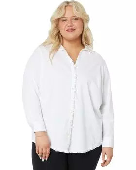 Рубашка NIC+ZOE Plus Size Round About, цвет Paper White