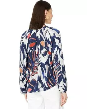 Рубашка NIC+ZOE Seaside Shade Shirt, цвет Indigo Multi