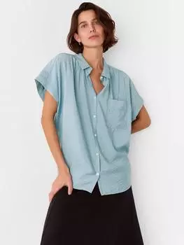 Рубашка nicola с коротким рукавом Whistles, цвет Pale Blue