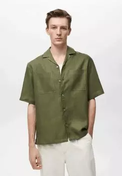 Рубашка NIKOS Mango, зеленый