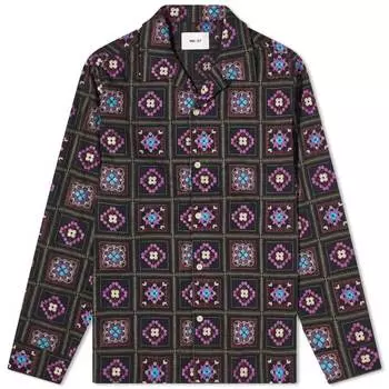 Рубашка NN07 Julio Embroidered, черный