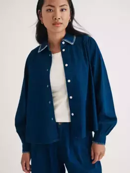 Рубашка Nobody's Child Andra Organic Cotton, синий