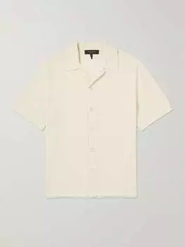 Рубашка Nolan из смесового хлопка RAG & BONE, кремовый