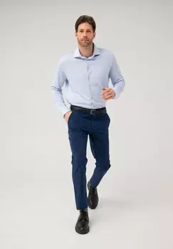 Рубашка NON IRON + STAIN REPELLENT Sepiia, светло-голубой деним