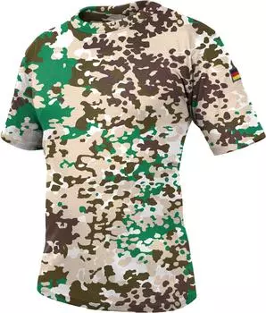 Рубашка Normani Outdoor Sports Herren Tactical T Shirt „Macap“, цвет Flecktarn-Arid