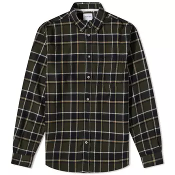 Рубашка Norse Projects Anton Brushed Flannel Check Button Down Shirt