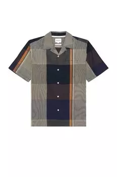 Рубашка Norse Projects Carsten Light Check, цвет Dark Navy