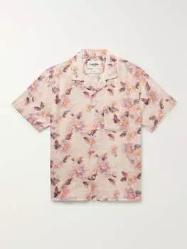 Рубашка Novella Camp-Collar с цветочным принтом из лиоцелла CORRIDOR, слоновая кость