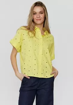 Рубашка NUKARI Nmph, желтый