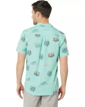 Рубашка O'Neill Artist Oasis Eco Modern Short Sleeve Woven Shirt, цвет Turquoise