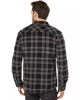 Рубашка O'Neill Glacier Plaid Superfleece Button-Up Shirt, черный