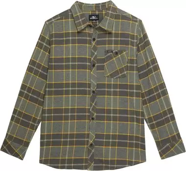 Рубашка O'Neill Redmond Plaid Stretch Flannel, цвет Dark Olive