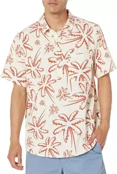 Рубашка Oakley Deco Palms Short Sleeve Woven, цвет Three Lines Palms Arctic